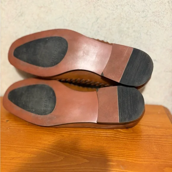 EUC Nordstrom Rack Ortholite Men's Brown Woven Leather Loafers Mens Size 11 - Picture 7 of 8